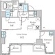 ザ・ライオンズフォーシア外神田 804 間取り図