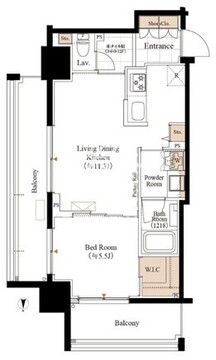 ブランシエスタ両国 602 間取り図