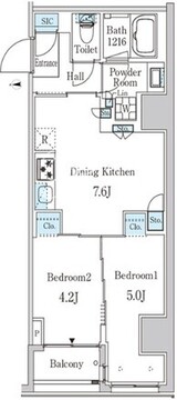 ザ・ライオンズフォーシア外神田 703 間取り図