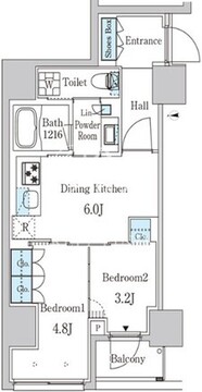 ザ・ライオンズフォーシア外神田 201 間取り図