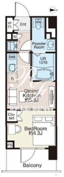 ライオンズフォーシア蔵前オアシス 808 間取り図