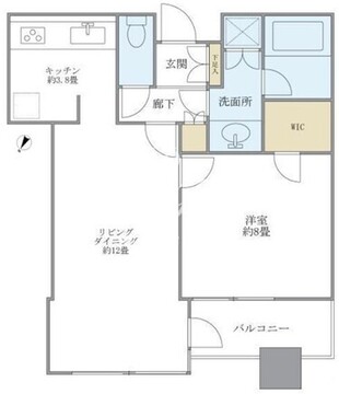 ル・サンク大崎シティタワー 1310 間取り図