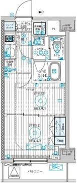 ブライズ大島 202 間取り図