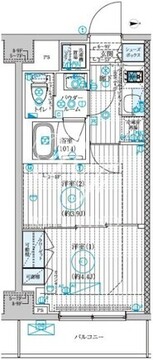 ブライズ大島 203 間取り図