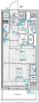 ブライズ大島 204 間取り図