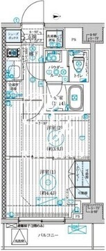 ブライズ大島 402 間取り図
