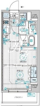 ブライズ大島 604 間取り図