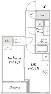 ルミーク雪谷 304 間取り図