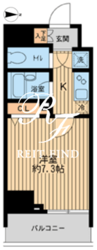 HF早稲田レジデンス 1-1305 間取り図