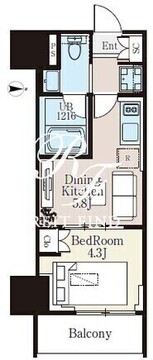 ザ・ライオンズフォーシア町屋 402 間取り図