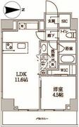 レジディア中延2 1202 間取り図