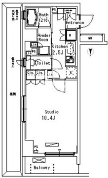 パークアクシス方南町 503 間取り図