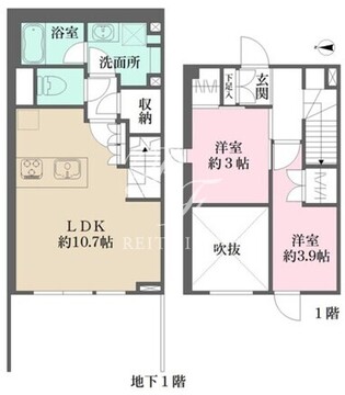 ラペルラ自由が丘 112 間取り図