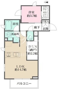 ラペルラ自由が丘 208 間取り図
