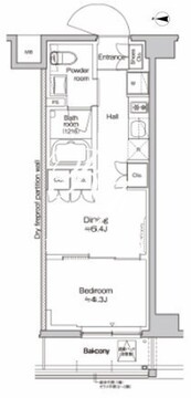 レジデンス高円寺 206 間取り図