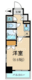 グラーサ銀座イースト 410 間取り図