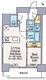 クレストコート門前仲町 401 間取り図