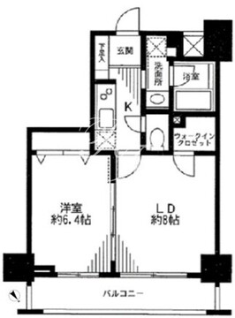 ドゥーエ東十条 504 間取り図