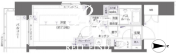 ズーム両国 204 間取り図