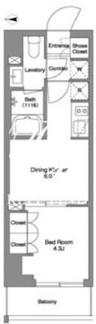 BPRレジデンス東日暮里 702 間取り図