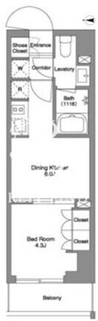 BPRレジデンス東日暮里 303 間取り図