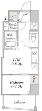 ルミーク文京湯島 602 間取り図