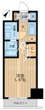 エコロジー潮見レジデンス 703 間取り図