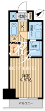 エコロジー潮見レジデンス 1202 間取り図