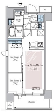 アーバネックス新御徒町駅前 1101 間取り図