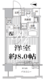 コスモグランス南品川 605 間取り図
