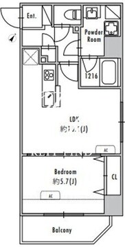 グランパセオ押上2 605 間取り図