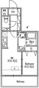 グランパセオ押上2 203 間取り図