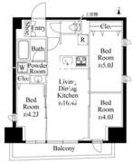 CLK南千住 503 間取り図