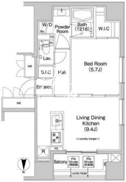 コンフォリア錦糸町 401 間取り図
