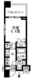 レジディア錦糸町 701 間取り図