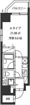 レジディア新御茶ノ水 701 間取り図
