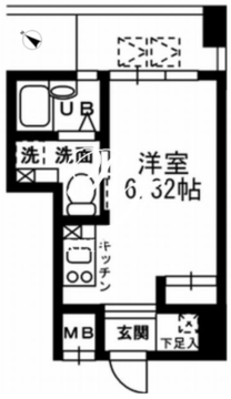 レジディア三越前 502 間取り図