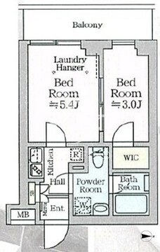 アイルグランデ品川 502 間取り図