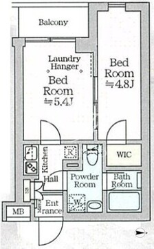 アイルグランデ品川 202 間取り図