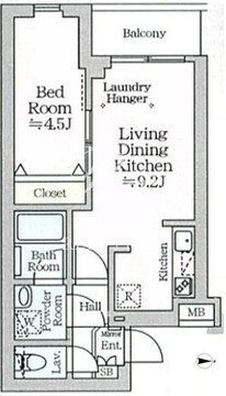 アイルグランデ品川 104 間取り図