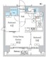 デュオフラッツ浅草蔵前 702 間取り図