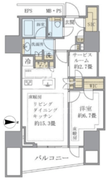 三田ガーデンヒルズ S-306 間取り図