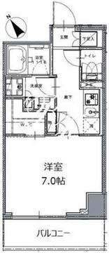 レジディア白金高輪2 602 間取り図
