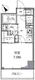 レジディア白金高輪2 602 間取り図