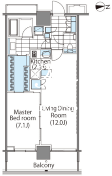 コンフォリア新宿イーストサイドタワー 2014 間取り図