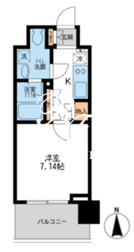 アーデン清澄白河 802 間取り図
