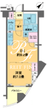カスタリア池袋 502 間取り図