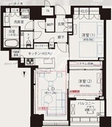 白金ザ・スカイ E-3716 間取り図