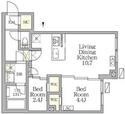 アジールコート後楽園 101 間取り図