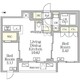 アジールコート後楽園 202 間取り図